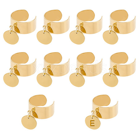 304 Stainless Steel Open Cuff Finger Rings RJEW-UN00013-1