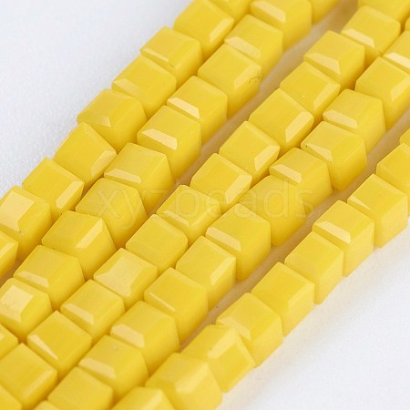 Opaque Glass Beads Strands EGLA-F121-NC02-1