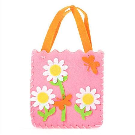 Non Woven Fabric Embroidery Needle Felt Sewing Craft of Pretty Bag Kids DIY-H140-12-1