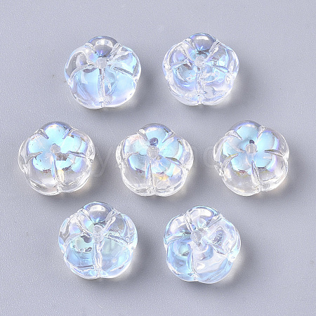 Electroplate Transparent Glass Beads LS-GLAA-N035-07A-E01-1
