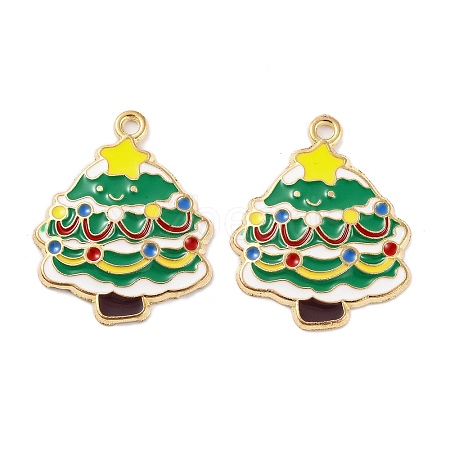 Christmas Theme Rack Plating Alloy Pendants FIND-M020-04G-03-1