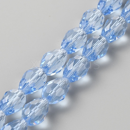 Transparent Glass Beads Strands GLAA-WH0030-32C-02-1