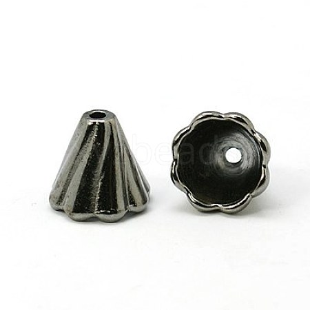 Tibetan Style Bead Caps EA10181Y-B-1