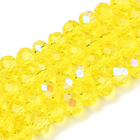 Electroplate Glass Beads Strands LS-EGLA-A034-T8mm-L28-1