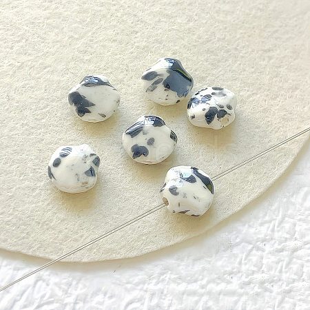 Shell Shape Handmade Porcelain Beads X1-PORC-E022-01E-1