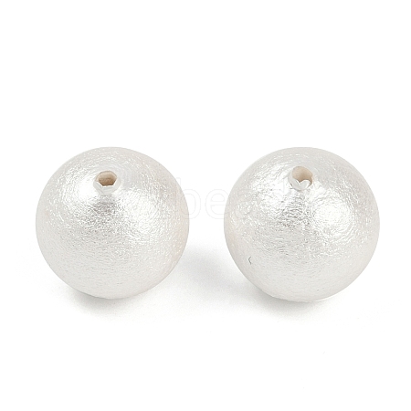Compressed Cotton Pearl Beads WOVE-V001-A01-10mm-1