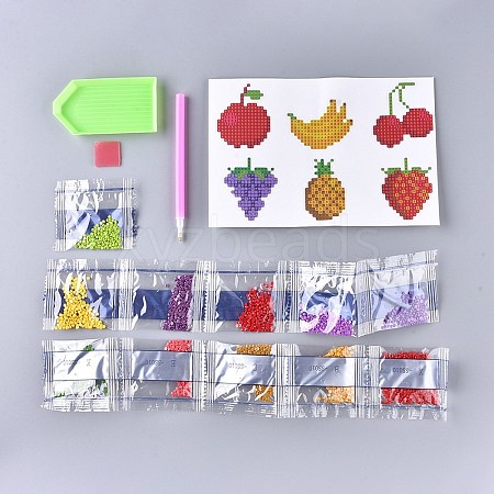 DIY Diamond Painting Stickers Kits For Kids DIY-F051-10-1