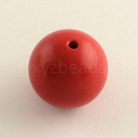 Round Cinnabar Beads X-CARL-Q002-8mm-1