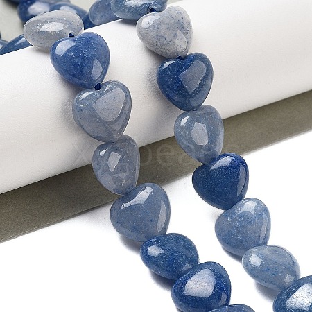 Dyed & Heated Natural Blue Aventurine Beads Strands G-B022-34C-1