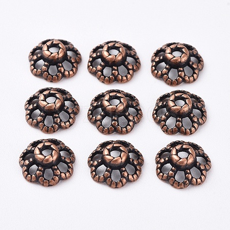 Tibetan Style Bead Caps LS-RLF0761Y-NF-1
