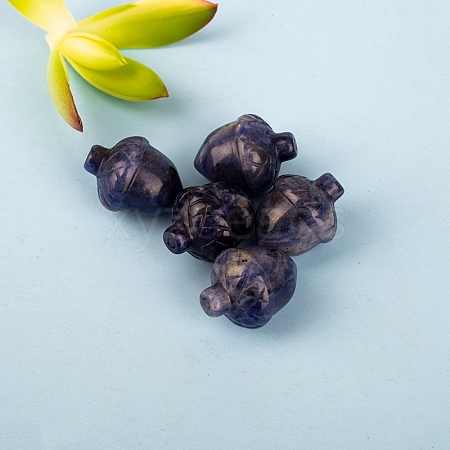 Natural Sodalite Carved Healing Pine Cone Figurines PW-WG28183-06-1