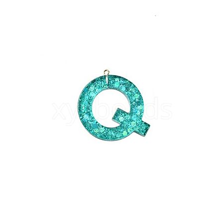 Transparent Epoxy Resin Pendants LS-CRES-YW0002-01Q-1