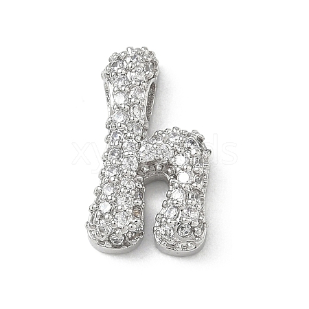 Brass Micro Pave Cubic Zirconia Pendants KK-A300-02P-H-1