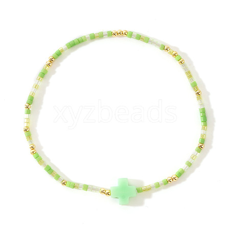 Bohemian Style Glass Seed Beads Stretch Bracelets LD4628-6-1