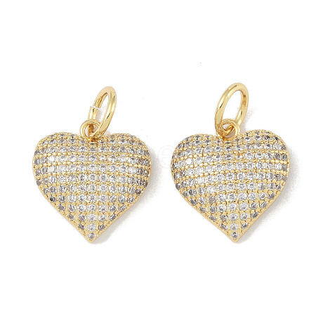 Brass Micro Pave Cubic Zirconia Pendant KK-H477-3G-1