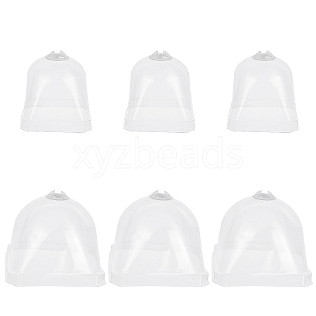 Plastic Plant Nursery Insulation Cover Bells Breathable Covers Frost Guard for Outdoor Succulent Flowers Warming AJEW-GA0001-85-1