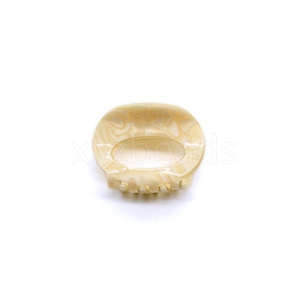 Oval Cellulose Acetate(Resin) Claw Hair Clips PW-WG54E81-01-1