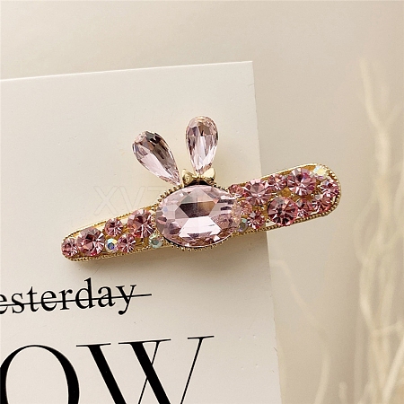 Alloy Rhinestone Alligator Hair Clips PW-WGD34E5-02-1