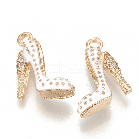 Alloy Enamel Stilettos Pendants X-ENAM-S115-042D-1