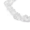 Natural Quartz Crystal Chips Stretch Bracelets for Women Men BJEW-JB11341-10-4