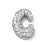 Brass Micro Pave Cubic Zirconia Pendants KK-A300-02P-C-1