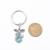 Natural Aquamarine  Keychain KEYC-JKC00382-03-2