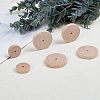 Olycraft 36 Sets 2 Styles Chinese Cherry Wood Unfinshed Wheel & Stick DIY-OC0004-17-5