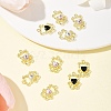 10Pcs Alloy with Rhinestone Pendants ALRI-FS0001-07-7