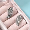 304 Stainless Steel Wing Clip-on Earrings EJEW-B116-04P-3