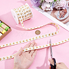 25 Yards Heart Pattern Cotton Ribbons SRIB-BC0001-48B-3