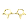 Rack Plating Brass Spike Hoop Earrings for Women EJEW-D059-19G-1