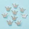 Alloy Rhinestone Slide Charms RB-S048-22-2