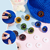   30Pcs 5 Colors Craft Plastic Doll Eyes DOLL-PH0001-49-4