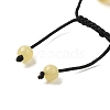 12.5mm Round Natural Yellow Jade Braided Bead Bracelets for Women Men BJEW-C060-01J-3