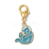 Alloy Enamel Pendant Decorations HJEW-JM01335-2