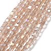 Electroplate Glass Beads Strands LS-EGLA-D018-6x6mm-75-1