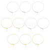 BENECREAT 10Pcs 2 Colors Brass Box Chains Slider Bracelet Making KK-BC0013-29-1