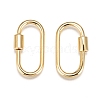 Brass Screw Carabiner Lock Charms LS-KK-T047-07G-5