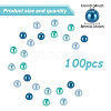 100Pcs Ocean Mix Pearlized Glass Pearl Beads HY-HY0001-04A-2
