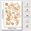 PET Hollow Out Drawing Painting Stencils DIY-WH0421-0037-3