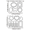 Carbon Steel Cutting Dies Stencils DIY-WH0309-1219-6