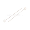 White Color Platinum Plated Ball Head Pins X-NEED-D002-1-2