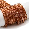 Electroplate Transparent Glass Beads Strands LS-GLAA-H021-01A-FR02-1