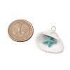 Summer Beach Natural Shell Pendants PALLOY-JF02649-02-2