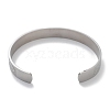 304 Stainless Steel Cuff Bangles for Women BJEW-U010-01P-3