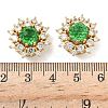 Brass Micro Pave Cubic Zirconia Beads KK-H526-15G-4