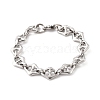 304 Stainless Steel Mariner Link Chain Bracelets for Women BJEW-F488-02P-2