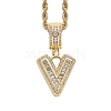 Brass Micro Pave Cubic Zirconia Pendants PW-WG3207D-43-1