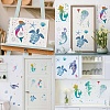 CRASPIRE 2 Sets 2 Style PVC Wall Sticker DIY-CP0009-60B-6