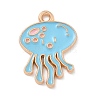 Alloy Enamel Pendants ENAM-A008-36KCG-01-1